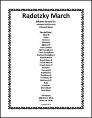 Radetzky March Concert Band sheet music cover Thumbnail
